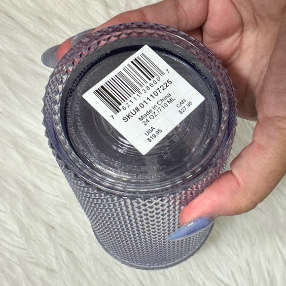 STARBUCKS NWT 2019 Holiday Season Bling Platinum Cold Cup - Picture 4 of 4